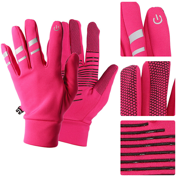 Running Liner Glove Utomhusklättring Äventyrshandske Pekskärm Halksäker handske(L)