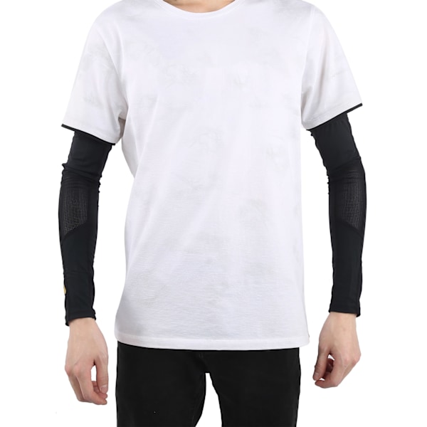 1 pari käsivarsien lämmittimiä Ice Sleeves AntiUV aurinkosuojat Unisex viilentävät käsivarsisuojat (L)
