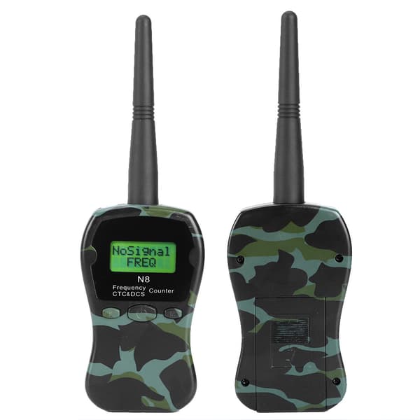 N8 Bærbar Radiofrekvenstæller Meter Walkie Talkie M/ CTCCSS/DCS Dekoder til Bil Marine Camouflage Farve
