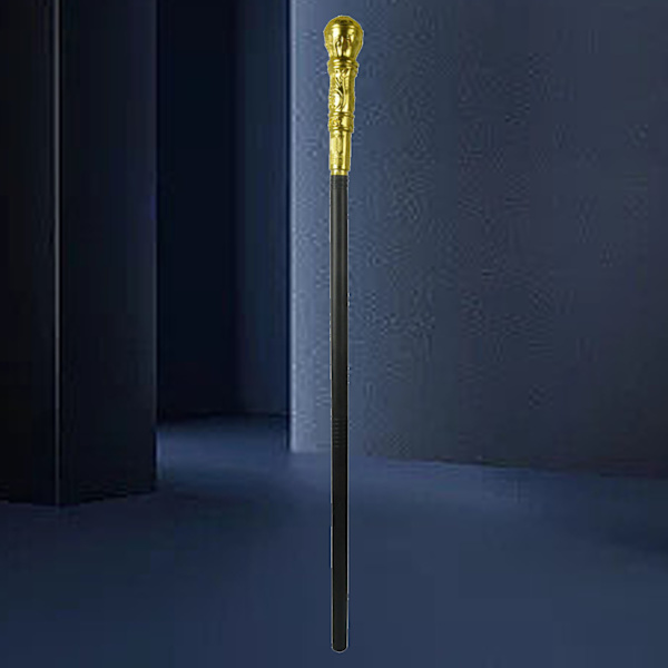 Mystisk Farao Tillbehör Forntida egyptisk stil Personal Scepter Kostym Tillbehör Rekvisita för Halloween Dress Up Fester Gyllene Runt Huvud