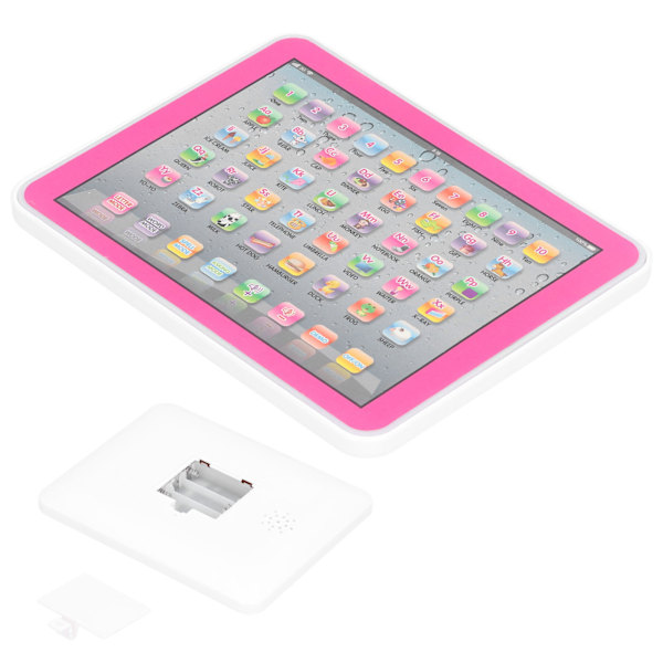 Barn Baby Tablet Pedagogiske Legetøj Elektronisk Maskine Tidlig Læring Engelsk Studie Tablet Pink