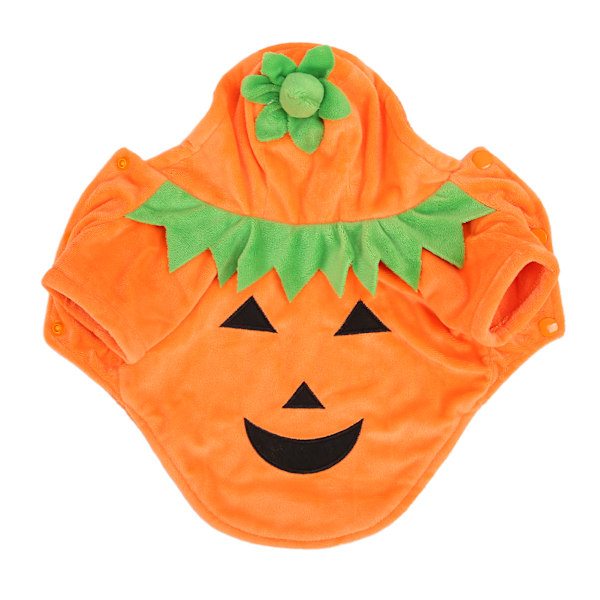 Halloween-kurpitsa koiranvaatteet Sööt lämmin koiranpuku keskikokoisille koirille Syksy Talvi Oranssi L