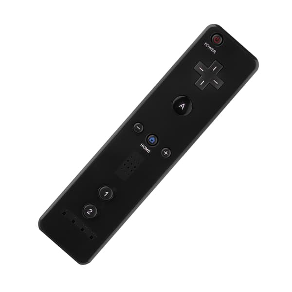 Spilkontroller med analog joystick til WiiU/Wii-konsol (sort)
