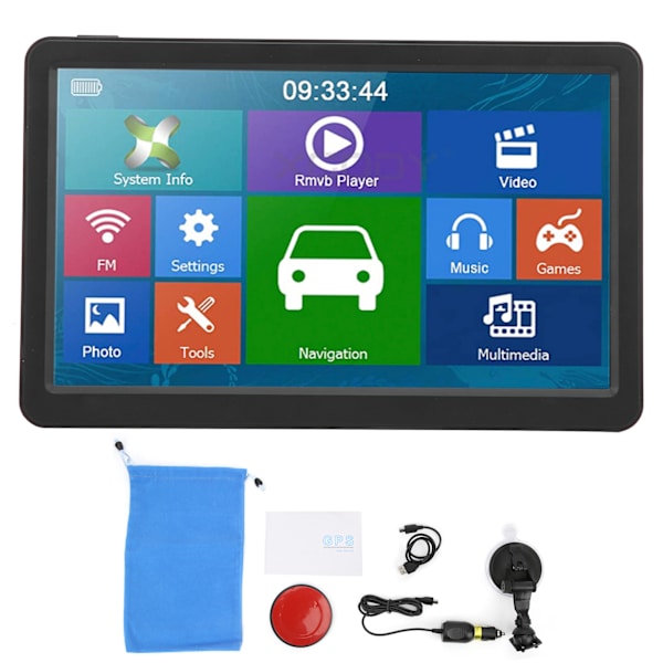 9 tom GPS-navigation 256MB+8GB touchskærm 800x480 til Windows CE 6.0 Universal til personbil 220V