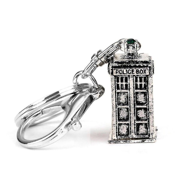 Hmwy-doctor Who Police Box Telefonkiosk Legering nyckelring hängande nyckelring