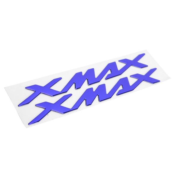 Par MC-emblemmärken 3D-dekaler för XMAX 125 250 400 (Blå)