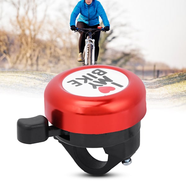 Kvalitets Ultralet Mountainbike Klok Tilbehør Klar Lyd (Rød)