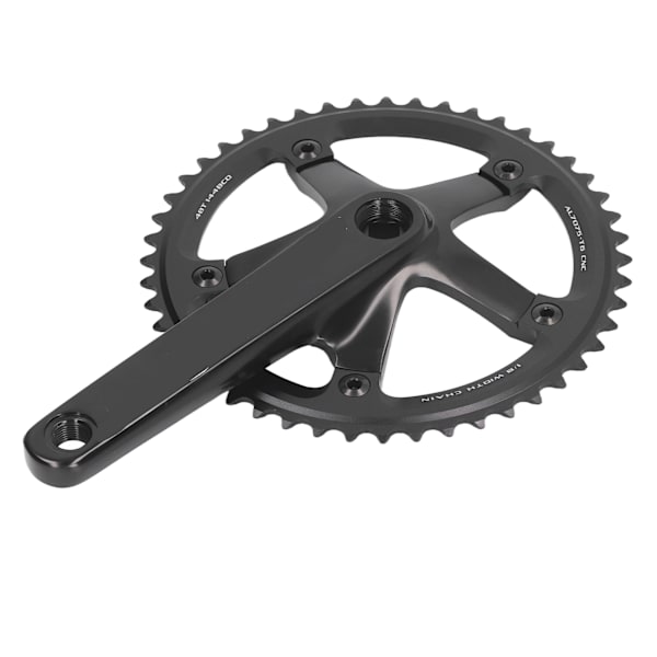 Aluminiumlegerings 144 BCD 48T Single Speed ​​Kranksæt Cykel Krankarmsæt Sort