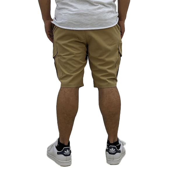 Camel Active Herreshorts hurtigtørrende polyester stretch cargo sommerstrandbukser Beige[LD] Beige XL