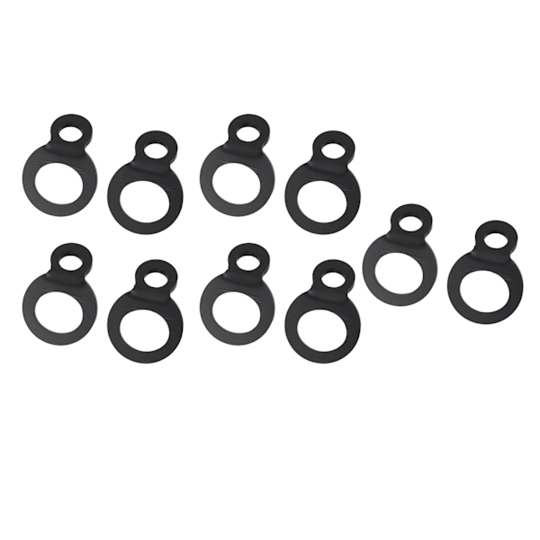 10 ST O-type ankerkroge sort rustfrit stål bindningsringe til trailer lastbil