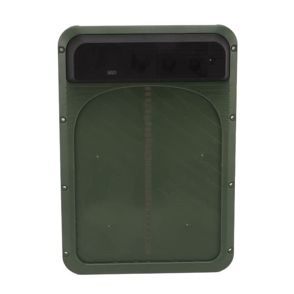 Automatic Chicken Coop Door Plastic Battery Powered Light Sensing Automatic Chicken Door for Farm Olive Green