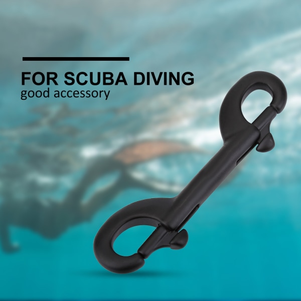 FORTSÆT DYKKING Holdbar rustfrit stål med dobbelt ende Clip Krog Bolt Snap Scuba Diving Spænde (115 mm)