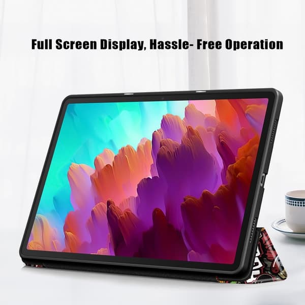 Lenovo Tab P12 Cover Tri-Fold Læder Graffiti 358