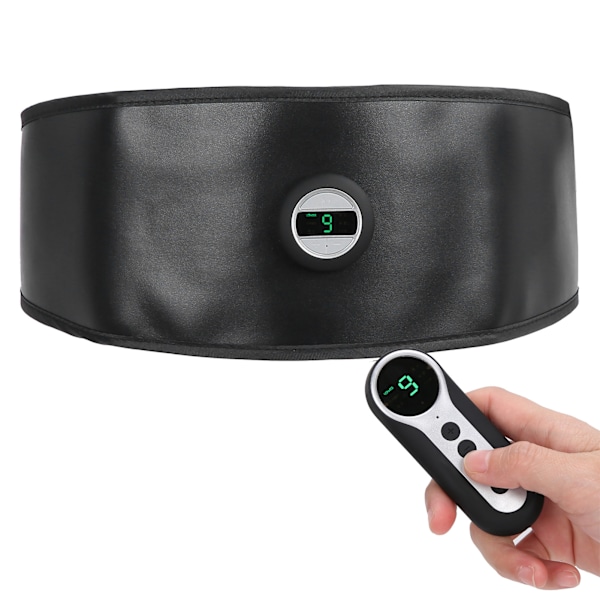 Smart mavemuskeltræner TENS PU Læder Slimming Belt Genopladelig midjetrimmer