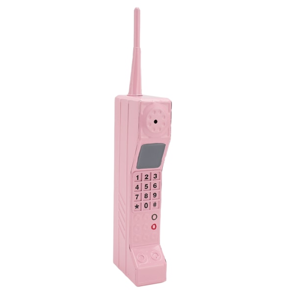 Tegelsten Mobiltelefon Modell Vintage Mobiltelefon Rekvisita Gammaldags Simulering Fotografiska Rekvisita Stiliserade Ornament Rosa