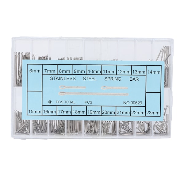 Klocka Split Pins Alloy Watch Band Link Cotter Pins Spring Bars Verktyg i 18 olika storlekar