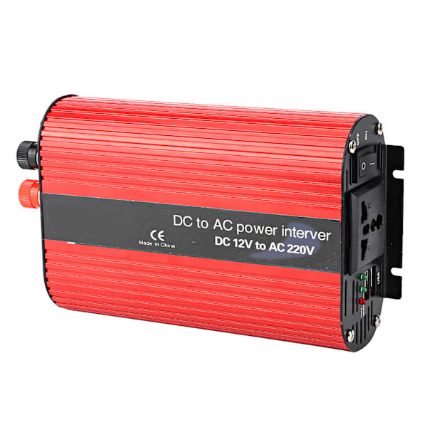 700W Bærbar Strøm Inverter DC 12V til AC 220V-240V Dobbelt USB-opladerkonverter