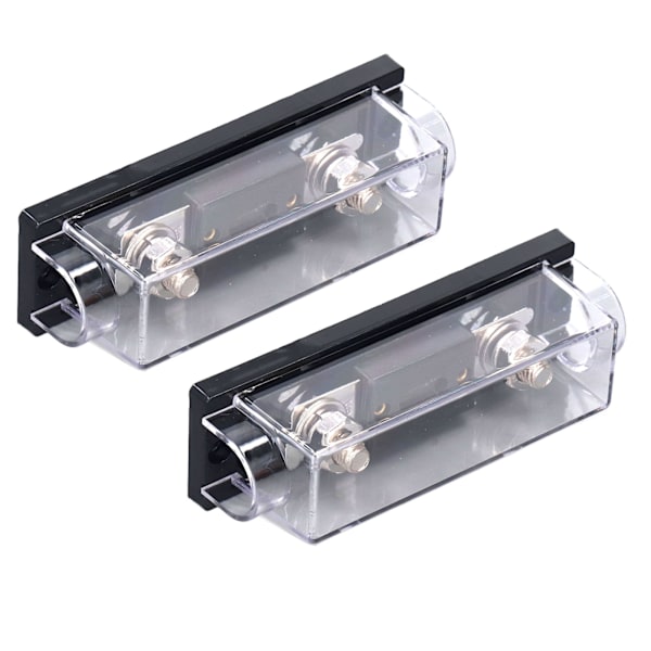 2 kpl Audio-sulakkeiden pidikkeet 250A 48V Stereo- ja videosysteemiä varten ANL-sulakelohko asuntoautoille, jahdeille, aluksille ja maatalousajoneuvoille