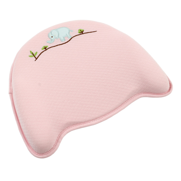 Baby Formpude Mjuk Åndbar Ergonomisk Forebygger Fladt Hoved Amning Sovepude Rosa 11,61 X 9,06 X 0,79in