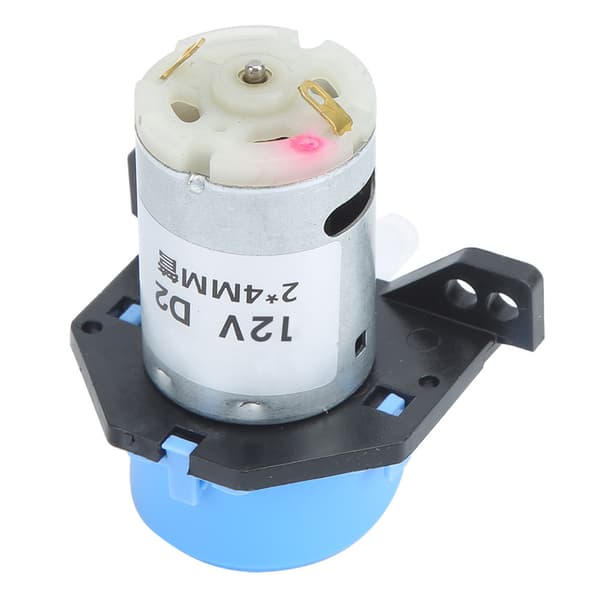 Garden Multifunctional Mini Right Angle 12V DC Peristaltic Liquid Pump Dosing Pump Hose Pump (Blue)