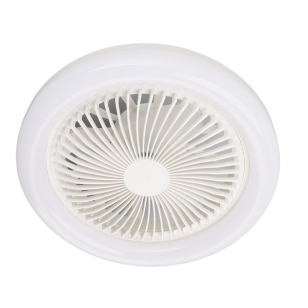 36W takviftelampe 9,8 tommer liten lydløs E27 LED-viftelampe for soverom 86‑265V hvit