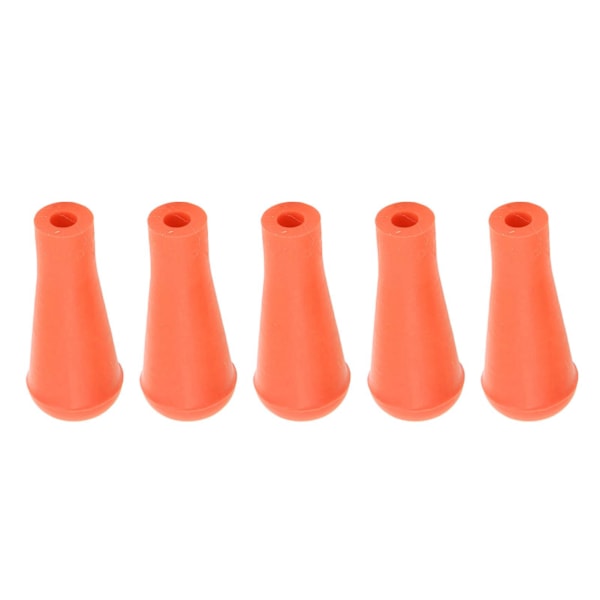 5 st 6 mm pilspetsar för bågskytte Mjuka gummipilspetsar Gummi trubbiga spetsar Breda huvuden för jakt Skyttepilar Träningsutrustning Orange