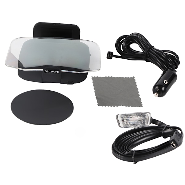 C1 OBD2+GPS LED OBD Bil HUD Head-up Display Hastighedsmåler Projektor System Diagnostisk Værktøj
