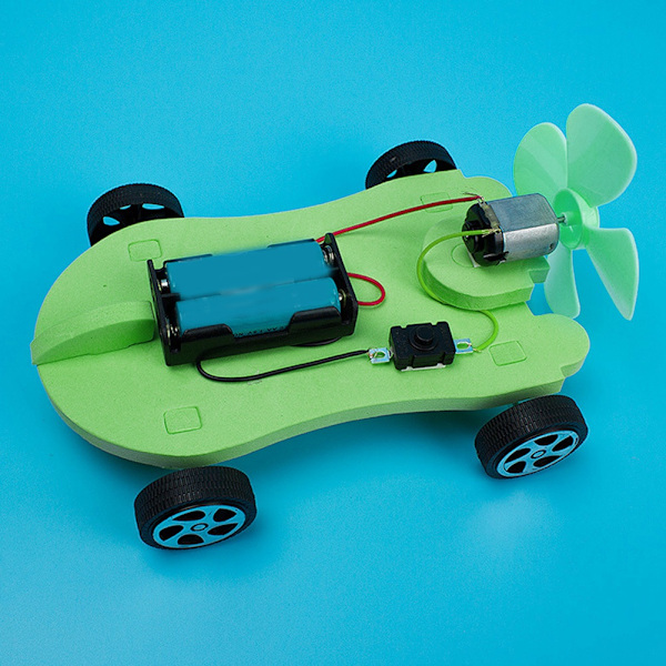Pedagoginen DIY-tuulivoima-automalli Lapsille Käsintehty kokoonpanolelu