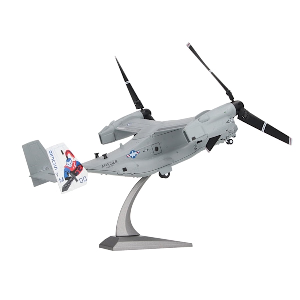 1:72 Tilt Rotor Flygplansmodell Hemlegering Simulerad Diecast Flygplansmodell Dekorationssamling