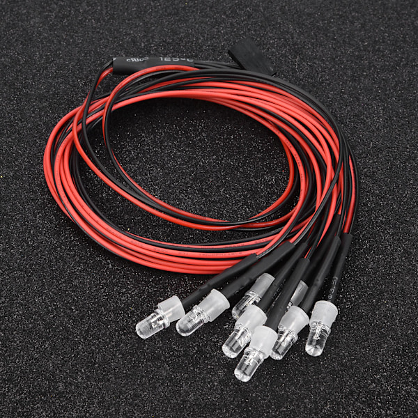 8 stk 5mm Frontlykter og baklykter LED-lys RC Modell Drift Biltilbehør