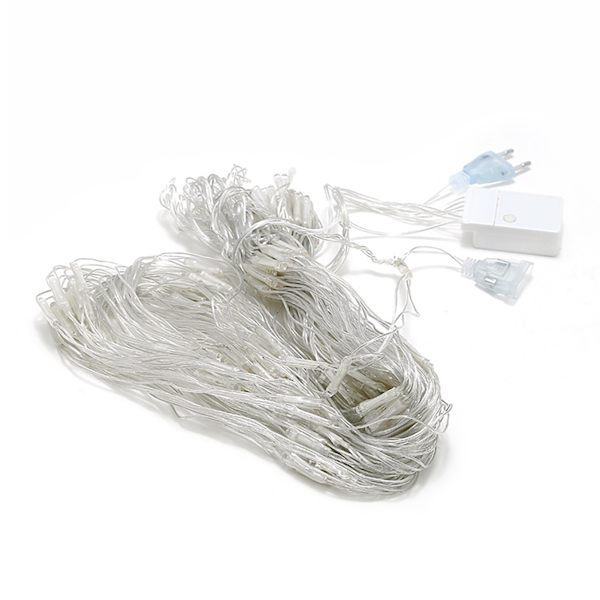 Net Mesh String LED Lights 4,9x4,9ft Vattentät Utomhus Jul Net Lights för jul Utomhusbröllop