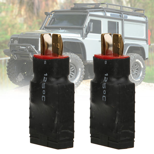 2st manliga deans till hona för Traxxas trådlös adapter RC NiCd batteriladdarkontakt
