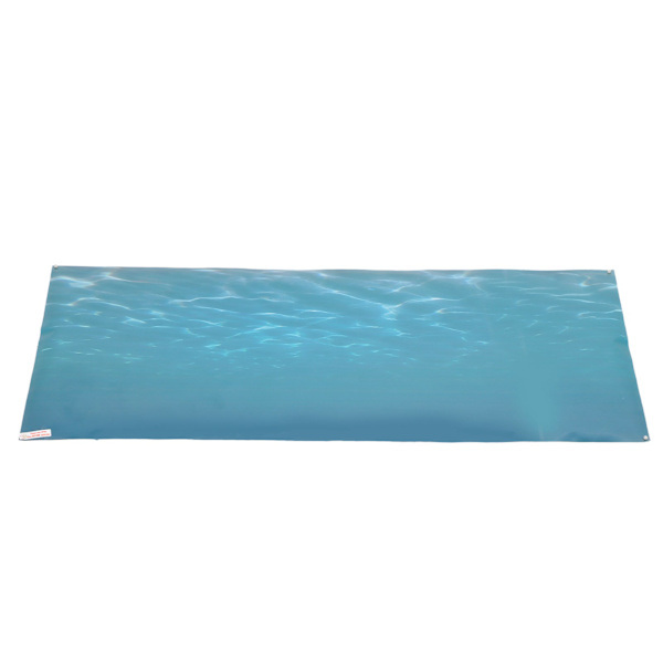 Akvarie Baggrundsdekoration PVC Selvklæbende 3D Havmønster Akvarium Poster Dekoration 122x50cm