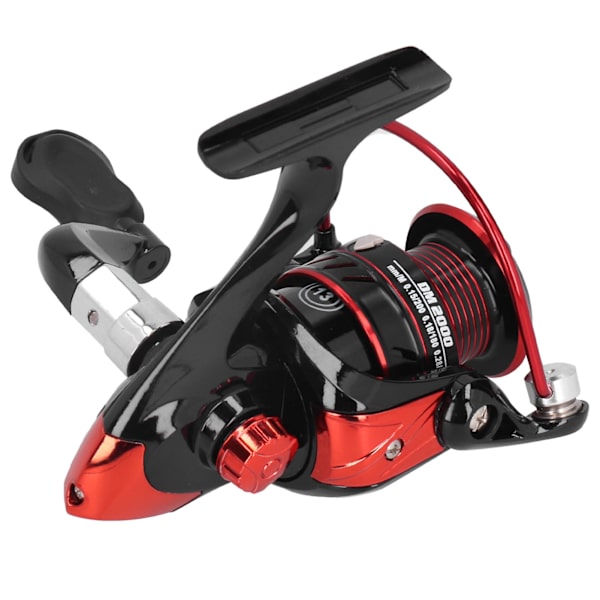 Metallinen kela Sea Rod Lure Kivikalastus Long Shot Reel Tackle Musta Punainen DM2000