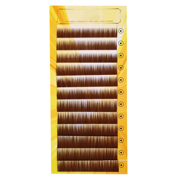 Blandad Mörkbrun False Eyebrow Extension Fake Eyebrow Enhancer Individuella ögonbryn 5-8 mm