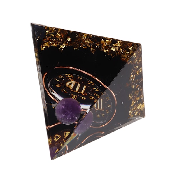 5 cm Orgonitpyramid för positiv energiläkning Kristallpyramidmeditation Orgonitpyramider Chakra Zodiac Energy Generator Jungfrun