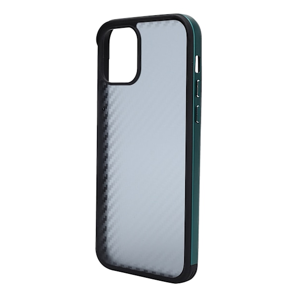 SULADA Mobiltelefoncovers Fibertekstur Metalramme Mobiltelefonetui til iPhone 12/12Pro Grøn