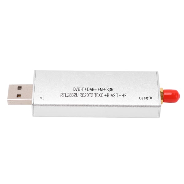 Radiomottagare RTL SDR R820T2 RTL2832U 1PPM TCXO SMA 500KHz‑1766MHz för signalmottagning