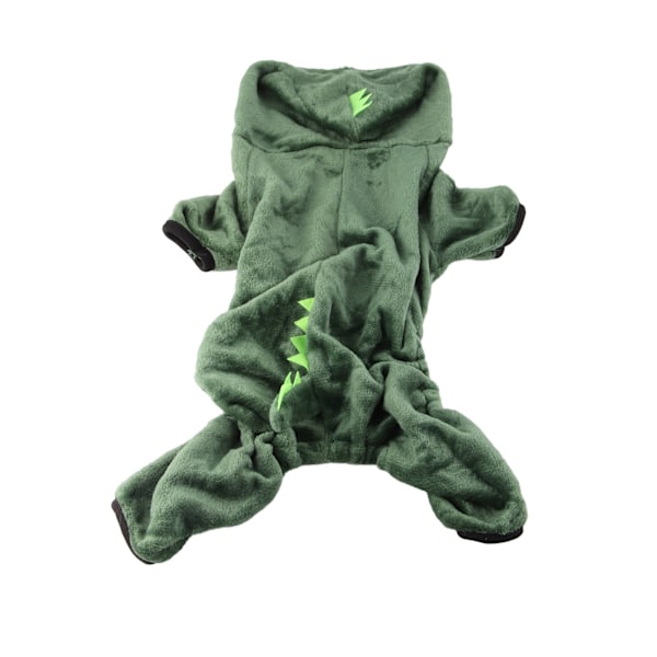 Hunddinosauerkostyme Mote Søt Varm Fluffy Hoodie Valp Vinterklær for Hunder Katter Kjæledyr XXL