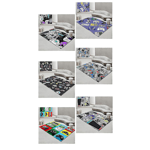 Spilkontrol Arealægge Non-slip Gulvmåtte 40x60cm - Multifarvet Børnelegemåtte
