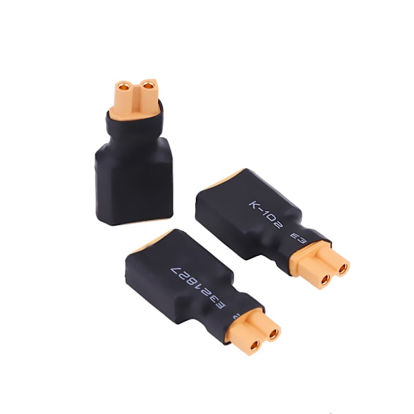 5 st/set RC Drone Connector Adapter Batteriomvandlarkontakt (XT30 hona till XT60 hane)