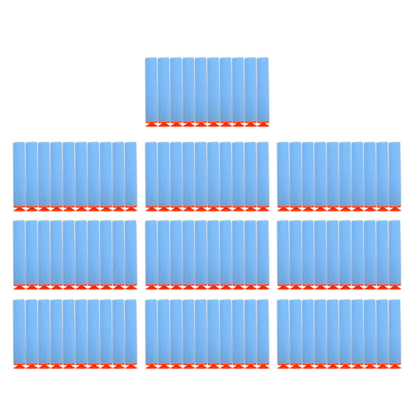 100 st Toy Gun Mjuk Refill Kulor Dart EVA Foam Återanvändbart tillbehör (Sky Blue)