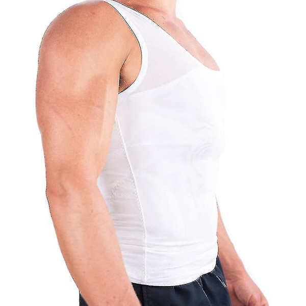 Mænds Gynecomastia Kompressions T-shirt - Sort M