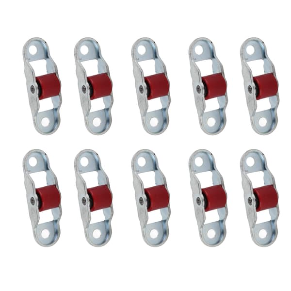10 Pcs Sliding Door Window Pulley Mute Roller Plastic Single Wheel Hardware with Base 12mm