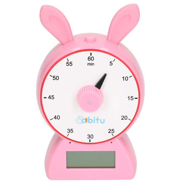 Visual Timer Kids Countdown Matlagning Time Management Timer för hem skolmaterial Study Pink