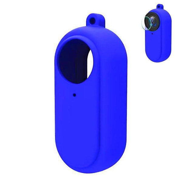 360 Anti-shake Camera Go2 Silicone Sleeve Soft Shell Blue