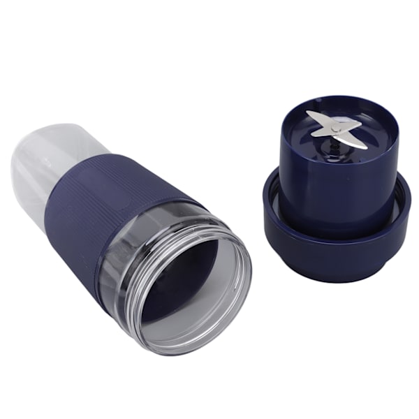 Elektrisk Juicerkopp 300ML 1200mAh Batteri USB-Lading Håndholdt Elektrisk Sikkerhetsjuicerkopp for Kontor Hjem Reise Blå