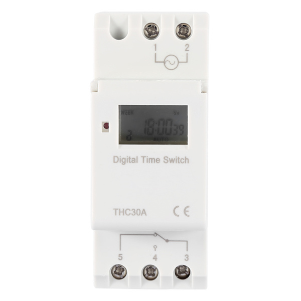 THC 30A Digital Timer Bryter Programmerbar Elektronisk Tidskontroll Bryter (110V)