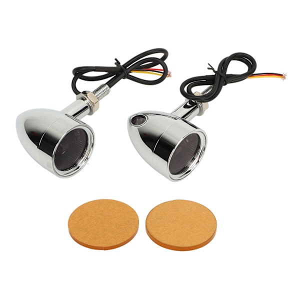 1 Par Blinkers 10mm Hög Ljusstyrka Stabil Motorcykel Blinkers Ersättning för Suzuki för Bobber Chopper