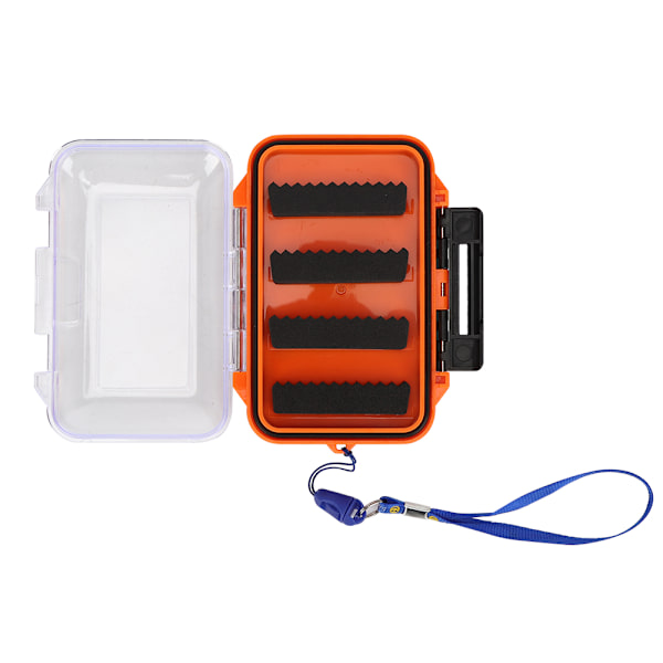 Bärbar förvaringslåda för fiskkrok i plast Flugfiske lockbete Container Tackle tillbehör